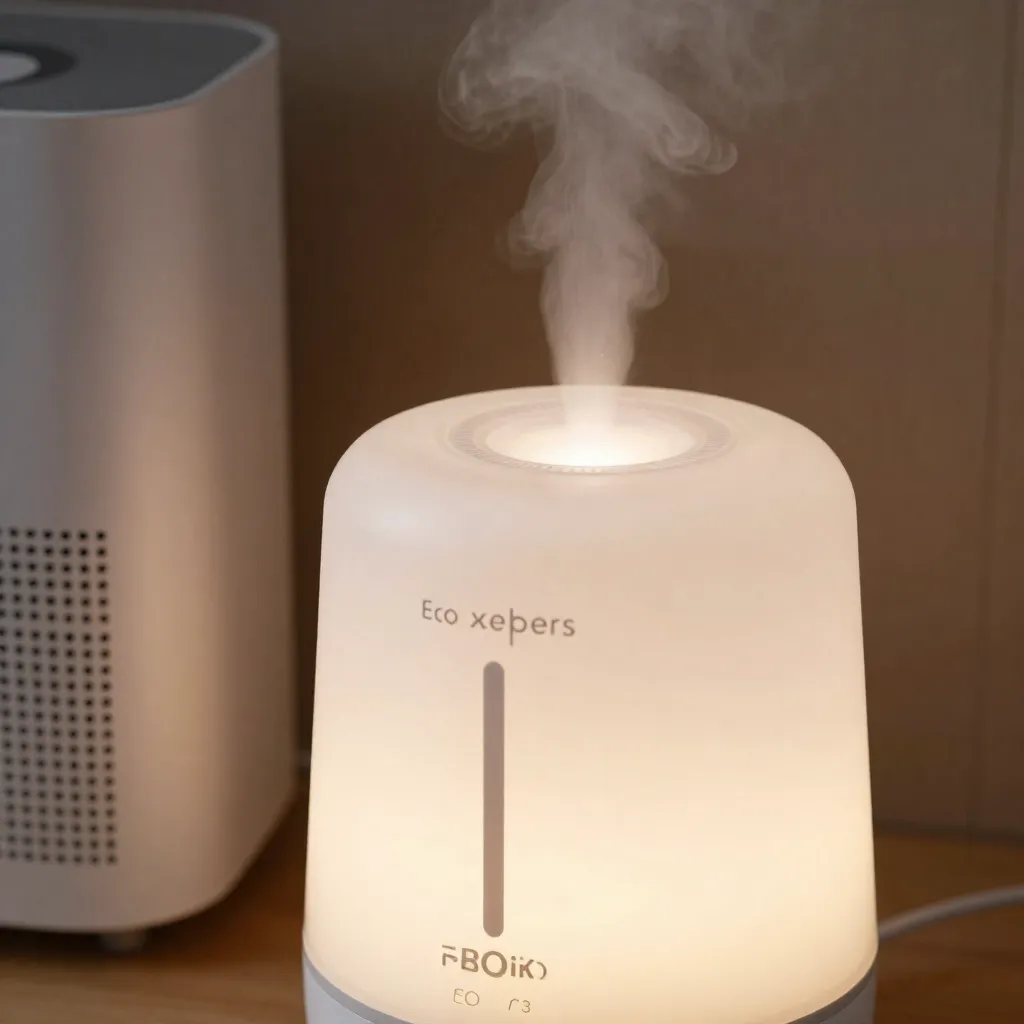 Indoor space with optimal humidity levels